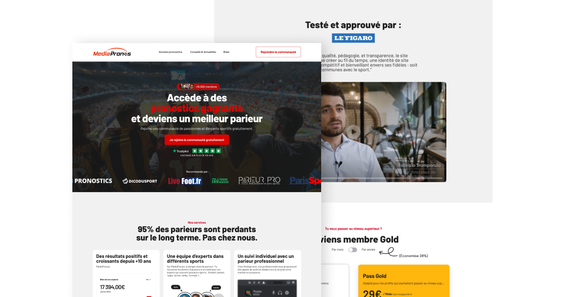 Refonte WordPress pour MediaPronos, la référence des pronostics sportifs