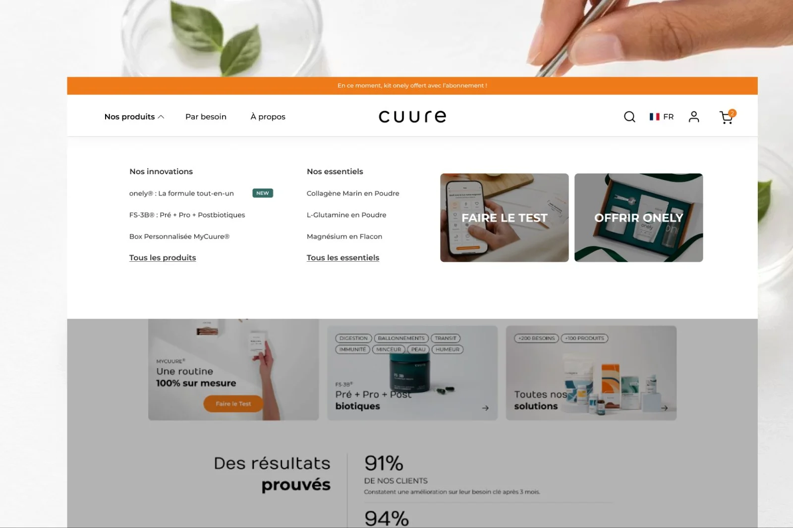 Refonte du parcours d'achat de Cuure